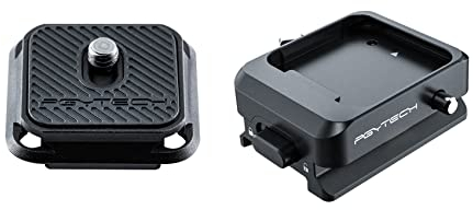 PGYTECH Plaque de dégagement Rapide et Pince pour DJI Ronin Stabilisateur, Support de caméra Arca Swiss Clamp Compatible avec DJI RS3 Mini/DJI RS 3 Pro/RS 3/RS 2/DJI RSC 2