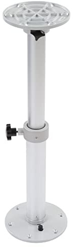 Adjustable Table Pedestal, Table Leg System for RV or Boat, 460 to 700mm Adjustable, 360 Degree Rotatable Aluminum Alloy Table Base Kit for Boat Yacht RV Motorhome Caravan