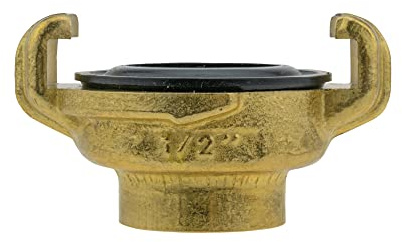 Professional Brass Claw Hose connectors/Fittings,Male/Female bsp Thread (1/2 bsp Female) as Used by Professional Gardeners,Landscapers and Nursery Workers