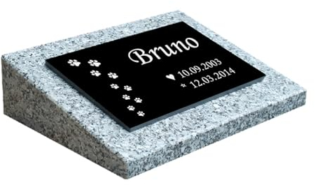 Tiergrabstein Liegestein Nr. 1, Gedenktafel für Hunde, Katze, Pferde