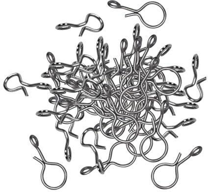 Harilla 50 Stück Fliegenfischen Snap No Knot Snap Lure Connector Quick Change für Angelclips Süßwasser Salzwasser Jigs Köder Zubehör, S