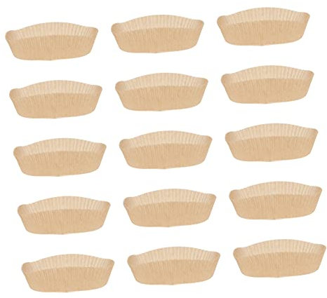 Cabilock 100 Fogli Di Carta Da Forno Per Friggitrice Ad Aria Pergamena Per Per Microonde Con Rivestimento In Silicone Bifacciale Carta Color Crema Marrone