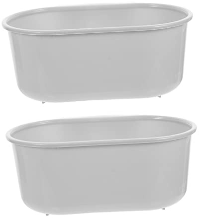 KONTONTY Sink Drain Basket Kitchen Strainer 9.53X6.54X3.94In 2 Pack Durable Functional Drain Basket for Food Residue Filtering and Space Saving Easy Installation