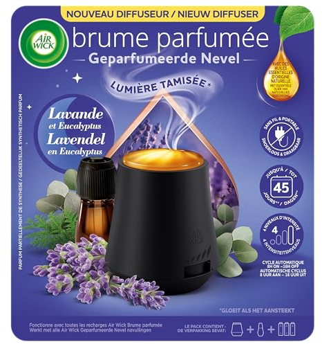 Air Wick Essential Mist Diffuser, Lavender & Eucalyptus, starter kit 20ml