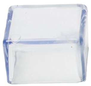 Wambere Lot de 8 embouts de protection pour pieds de chaise carrés, Bouchons en plastique carrés, Protections pour pieds de chaise, Antidérapant pour le sol, Couvercles d'embouts de chaise épaissis
