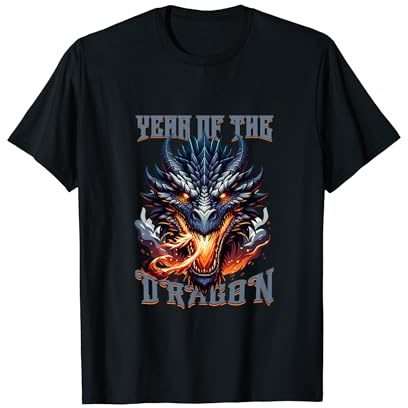 Année Des Caractères Chinois De L'année Du Dragon 2024 T-Shirt