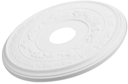 Alipis Pu Deckenrosette Rund 41cm Weiß Dekorative Leuchtenrosette Für Deckenventilatoren Und Beleuchtung Stoßfest Alterungsbeständig Vielseitig Für Wohnung Büro