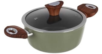Casseruola verde Kolors con coperchio (20 cm due manici)