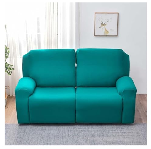 Copridivano Relax Reclinabile Elasticizzato 2 Posti, Copripoltrona Relax Reclinabile Universale con Tasche, 6-Pezzi Fodera per Poltrona Lavabile, Coperture per Elettrica Divano da Massaggio(J)
