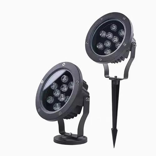 Spot Exterieur, Projecteur LED Rond AC 220V, Lampe D'arbre Enfichable Triple Étanche IP65, Projecteur De Paysage D'arbre De Projection De Pelouse De Verdissement De Cour De Jardin(Warm White,B-24W)