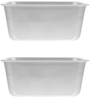 GLEAVI 2 piezas Molde para Hornear Pan de Aleación de Aluminio Utensilios de Repostería para Cocinar Pan y Bizcochos para Cocina Familiar y Reuniones