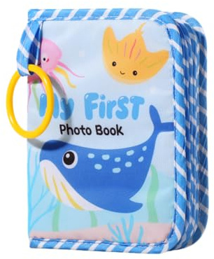 First Photo Book Album For Baby Girls Infant Sea Life Creatures Design for Memories Family Newborns Toddlers Babies Showers Kids