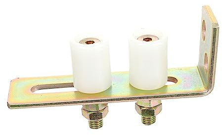 LALAFINA Rotella Guida Per Cancello Scorrevole Con Doppia Rotella in Nylon Resistente e Staffa in Facile Manutenzione Per Porte Di Giardino e Recinzioni