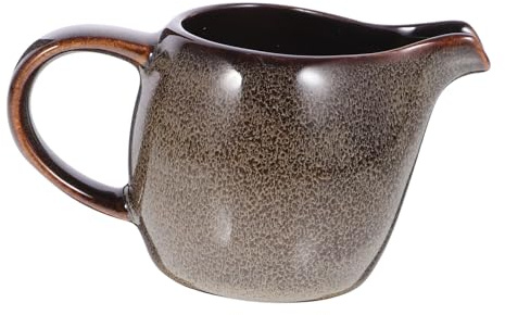 ERINGOGO Keramik Milchkrug mit Griff und Ausguss Europäischer Stil Schön und Praktisch für Familienfeiern und Cafés Kreatives Design