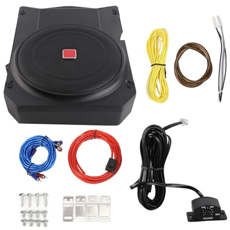 BONKZEBU 10 Inch Active Subwoofer,Superior Sound Control Under Subwoofer,800W Power Compact Powered,for Vehicle Sound System
