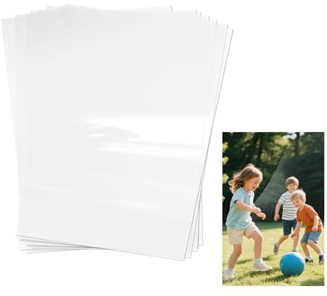 Self Adhesive Laminating Pouches A4 20PCS No Heat Needed Cold Seal Protective Film Sheets
