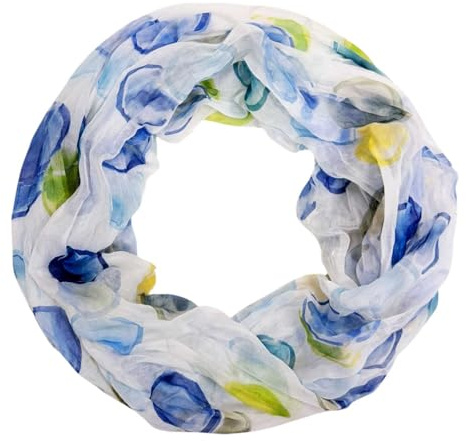 Jeamis Kreis Seide Loop Farbverlauf Frühling Rundschal Rainbow Unisex Sommer Leicht Schal Stola Dots