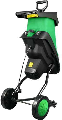 Sushangmao Trituradora Eléctrica De Jardín De 2400 W, para Ramas De hasta 4 Cm De Grosor, 4500 RPM, con Bolsa De 50 L Y 2 Juegos De Cuchillas De Acero Al Manganeso. para Ramas Y Restos Jardín
