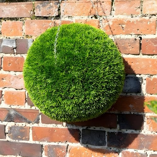 Primrose Artificial Topiary Ball UV Resistant Non-Fading (38cm, Grass)