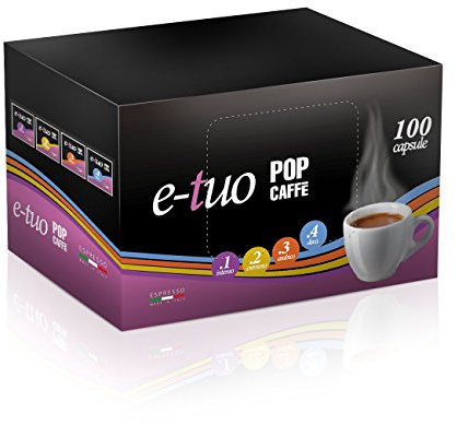 400 CAPSULE E-TUO COMPATIBILI FIOR FIORE, LUI ESPRESSO MISCELA 1 INTENSO POP CAFFE'