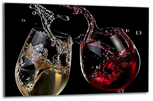 TMK ArtDeko Herdabdeckplatte 1 Teilig 80x52 cm - Spritzschutz Herdabdeckung – Herdschutz aus Sicherheitsglas – Robust, Hygienisch & Rutschfest– Schutz für Induktion, Ceran, Gas & Elektro