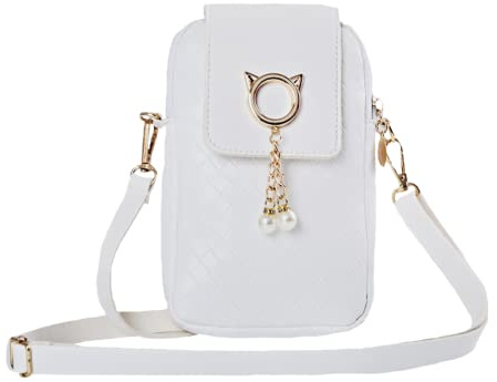 ANPTER Small Crossbody Phone Bag Mini Shoulder Handbag for Women Girls PU Leather Cellphone Crossover Pouch for Travel