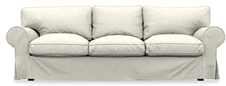 COMFORTLY 3-Sitzer Sofa Schonbezug Ersatz Handgefertigt Kompatibel mit EKTORP Couch (Heavy Duty - Creme)