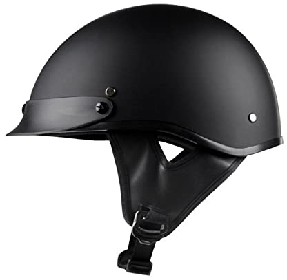 Casco Demi Jet Vintage Mezzo Casco Moto per Moto Scooter Casco Scodella ECE Omologato Adult Cruiser Chopper Mezzo Casco, per Donna Uomo