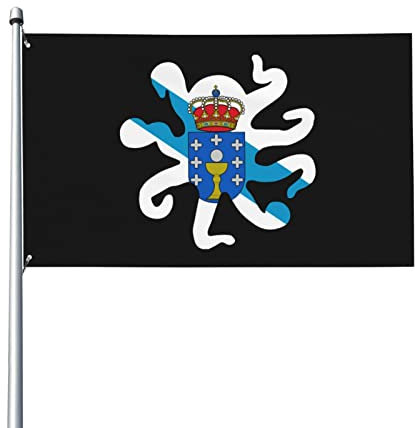Jardín Bandera 90x150cm, Formas De Animales De La Bandera De Galicia Bandera Militar Resistente A La Intemperie Bandera De Temporada Durable Banderas De Verano, Para Fiesta, Balcón