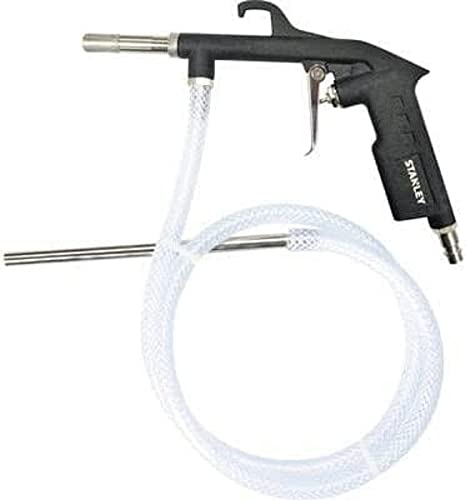 Stanley Sandstrahlpistole 150063XSTN - Sandstrahlpistole mit Schlauch - für Kompressor - Max. 8Bar - 250L/Min - Aluminium - Schwarz