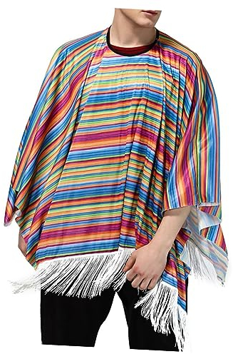 Warmhm Kleidung Kostüme Für Erwachsene Halloween-Kostüme Coplay-Party-Kostüm Mexikanischer Poncho Halloween-Party-Outfit Halloween-Party-Requisite Mexikanischer Umhang Mexiko-Kostüm