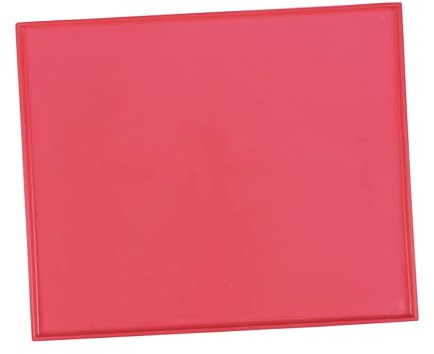 FRCOLOR rutschfeste Silikon Haustiermatte in Rot Leicht zu Reinigen und Antihaftbeschichtet für Hunde und Katzenfutternäpfe als Praktische Futtermatte Beim Füttern