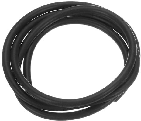 sourcing map Silicone Foam Seal Strip, 6mm(0.24) Dia 1 Meters(3.28 Ft) Long Sponge Rubber Weather Seal Strip Round Rubber Cord Solid for Machinery and Industries, Black