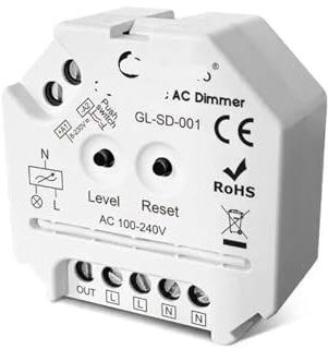 Dimmer AC Triac 3.0 casa intelligente Regolazione della luminosità AC100-240V adatto for lampadine a LED