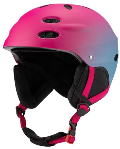 Amagogo Skihelm-Kopfbedeckung, verstellbare Passform, Leichter Skateboard-Helm für Rollschuhlaufen, Radfahren, Winteraktivitäten, Klettern, Lila