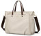 GOLF SUPAGS Laptop Tote Bag 15.6 Inch, Computer Shoulder Bag Large Work Tote Bag for Women, Laptop Carrying Case Stylish Handbag for Business Travel (Apricot)