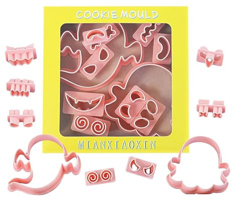 Juego de cortadores de galletas de Halloween – Kit de moldes de galletas