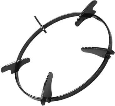 Soporte Redondo de Cinco Garras para Estufa de Gas, Metal Negro | Instalación Sencilla, Resistencia Antideslizante y Estructura Firme, Cocina o Restaurante, Formato