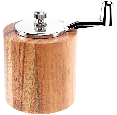 Huudngeje PfeffermüHle, Handkurbel-PfeffermüHle Aus mit Klassischem und Verstellbarem Keramikrotor