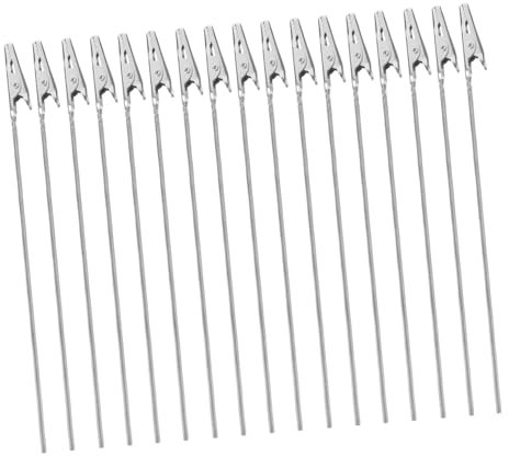 COSMEVIVI Krokodilklemmen Draht Metall 15cm 50 Stück Memo Clips Kartenhalter Für Basteln Büro Und Fotohalter