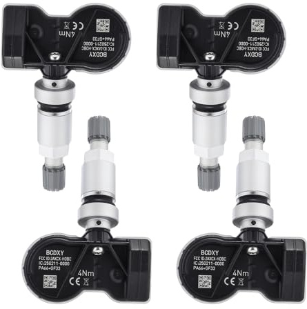 ISINEVER 4 tlg. TPMS Sensor RDKS Reifendrucksensor Reifendruckkontrollsystem 433 MHz Kompatibel mit Mercedes C/CLA/GLC/CLS/E/S/GLE-Klasse W176 W205 C207 W212 Kompatibel mit Mercedes fast alle Modelle