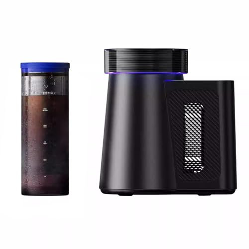 Vituord Cafetière Électrique À Infusion Froide, Machine À Thé Glacé Et À Café, avec Filtre À Mailles 600, Pichet en Verre De 600 ML, Température Réglable De 0 À 20 °C, Infusions À Faible Acidité