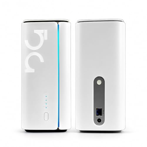 5G CPE -Router, Dual -Band -WiFi6 4.67Gbit / S Wireless Router mit SIM -Slot- und 8 Internen Antennen für NSA SA -Netzwerke, 50+ Geräte Home Office -Nutzung