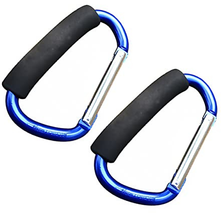 PartyKindom 2pcs Hammock Hanging Buckle Carabiner Climbing Hook Aluminum Buckles Easy to Install Random Color