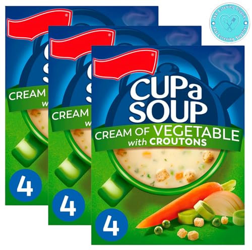 Cream of Vegetable with Croutons Cup a Soup (4 Sachets) 122g x3