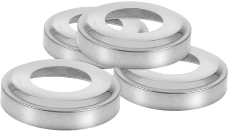 DOITOOL 4pcs Stainless Steel Pool Ladder Handrail Covers Secure Fit for Inground Pool Steps Guardrail