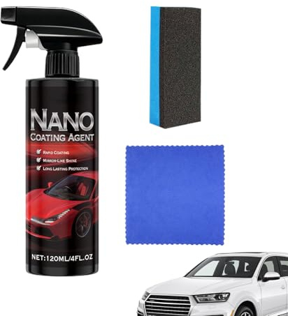 Spray Protector Para Coches | Pulidor De Pintura 120ml - Limpiavidrios | Para Vehículos Camiones SUV Motos Taller Mantenimiento Exterior Y Fines De Semana