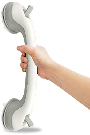 Newthinking Dusche Haltegriff mit Saugnapf 40CM, Haltegriff Dusche Ohne Bohren, Haltegriff Badewanne Badezimmer Gehhilfe für Senioren Bad