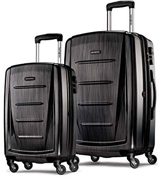 Samsonite Winfield 2 Hardside Expandable Luggage with Spinner Wheels, Brushed Anthracite, 2-Piece Set (20/28)