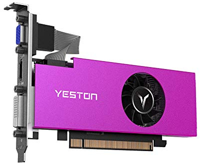 Docooler RX550-4G D5 LP - Tarjeta gráfica (Radeon Chill RX 550, memoria GDDR5 de 128 bits, 6000 MHz, 4 GB de memoria, VGA/DVI-D GPU)